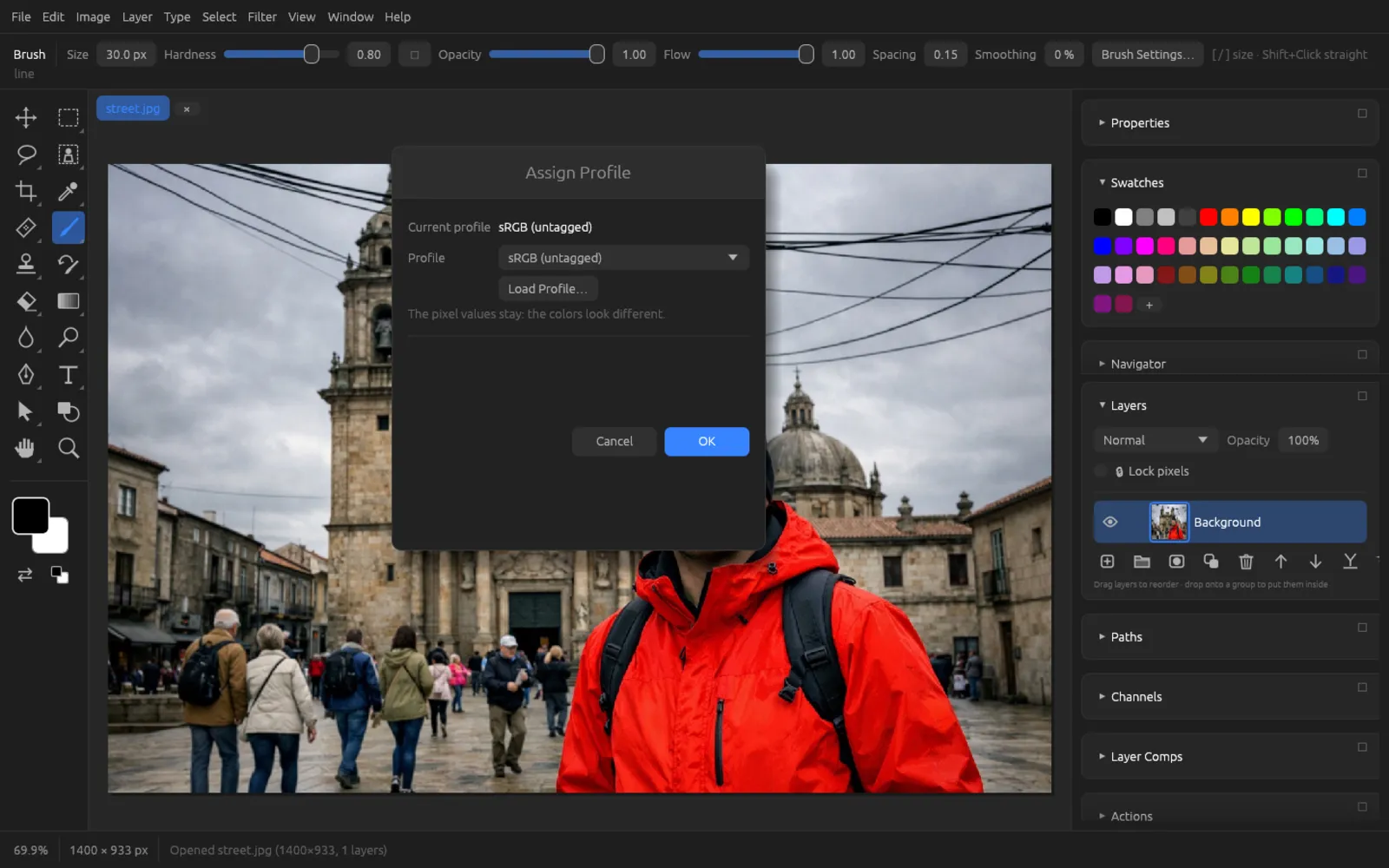 The Assign Profile dialog